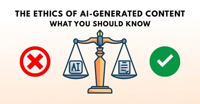 The Ethics of AI-Generated Content: What You Should Know